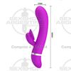 Vibrador 2 motores con masajeador de clitoris